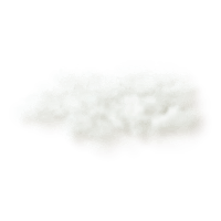 a white cloud on a black background